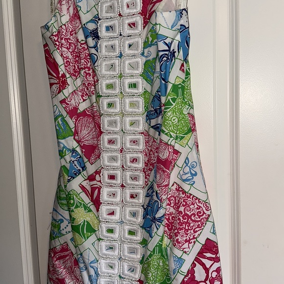 Lilly Pulitzer Beaded Patchwork Shift Dress - Picture 5 of 5